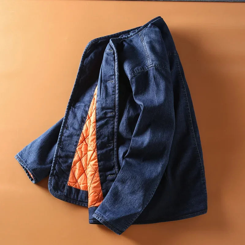 Mori Knot – Quilted Denim Jacket