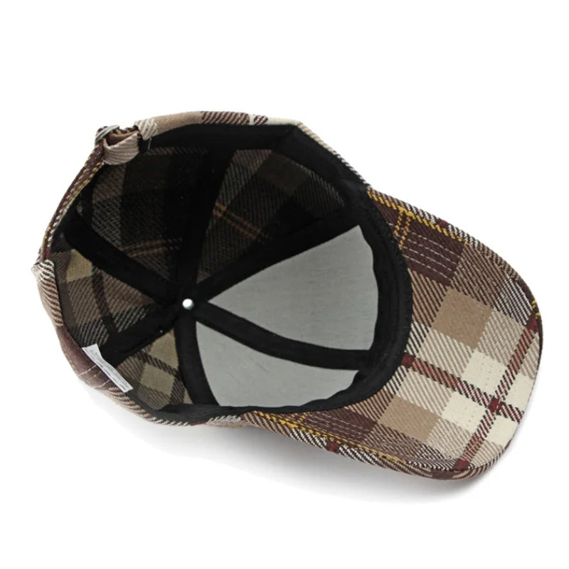 Thistle Field – Plaid Baseball Cap