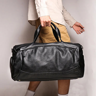 Obsidian – Leather Duffel Bag
