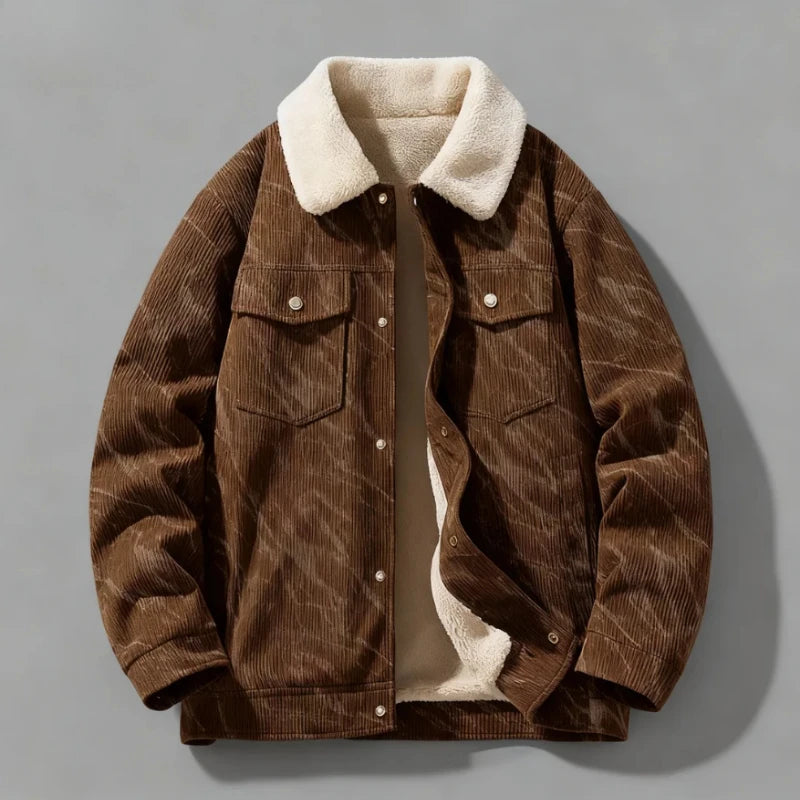 Blockside – Sherpa-Lined Corduroy Trucker Jacket