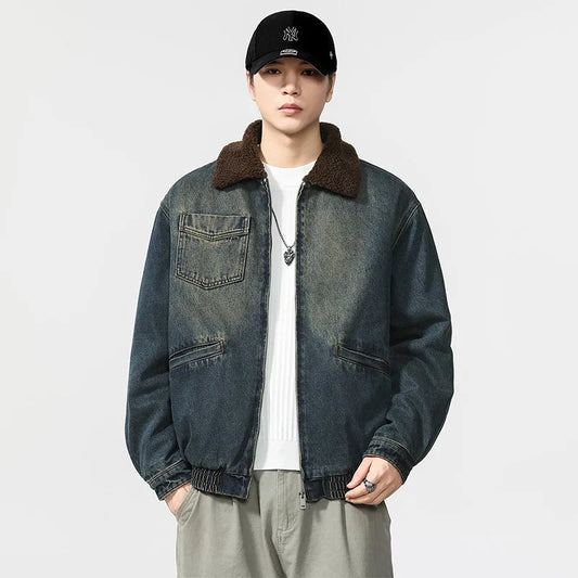 Motion Guard – Denim Shearling Jacket