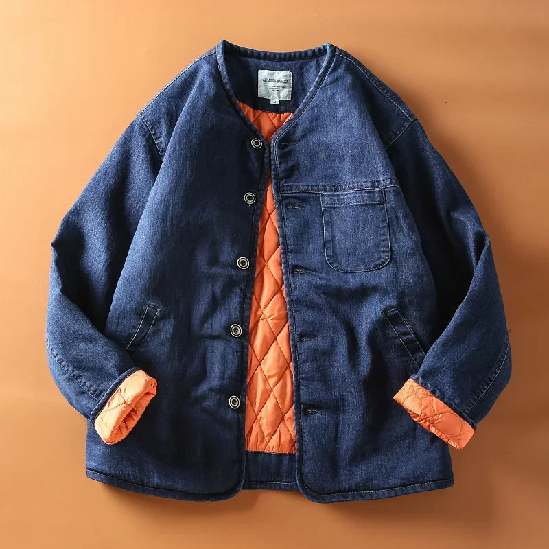 Mori Knot – Quilted Denim Jacket