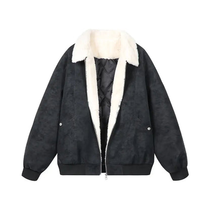 Tundra – Sherpa-Lined Vegan Suede Jacket