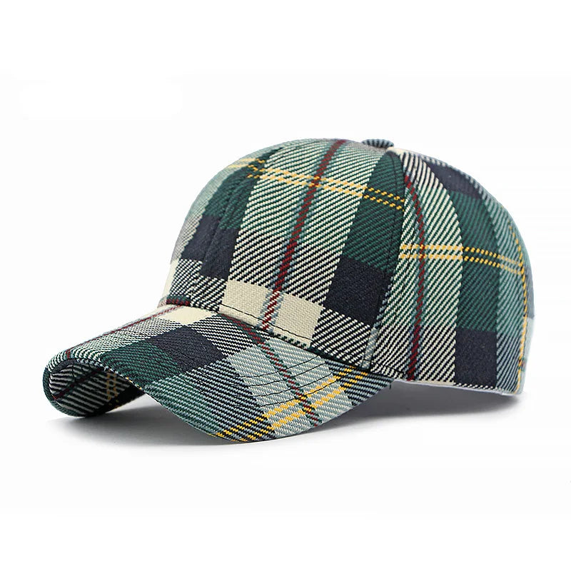 Thistle Field – Plaid Baseball Cap