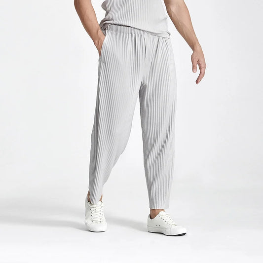 Wavefold – Pleated Tapered Trousers