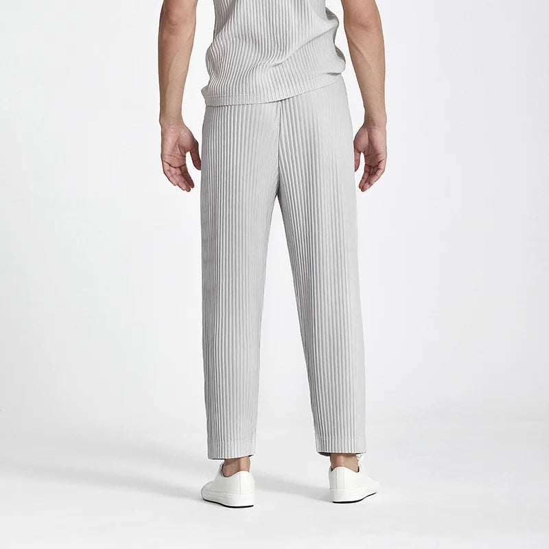 Wavefold – Pleated Tapered Trousers