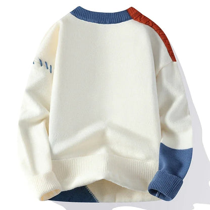Ridgeblock - Colorblock Cable Sweater