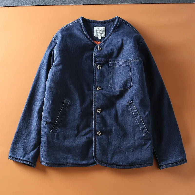 Mori Knot – Quilted Denim Jacket