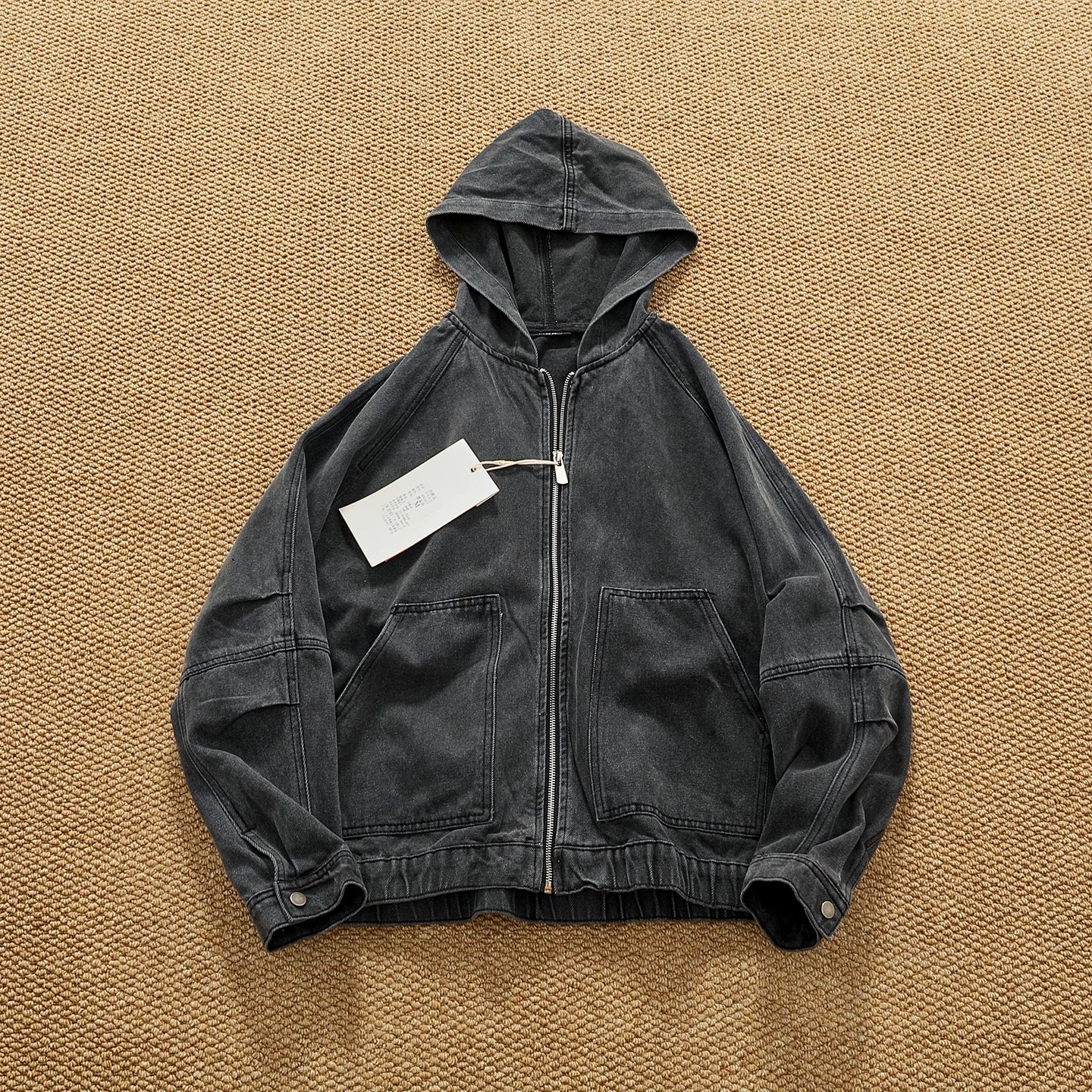 Peakstone - Hooded Denim Workwear Jacket