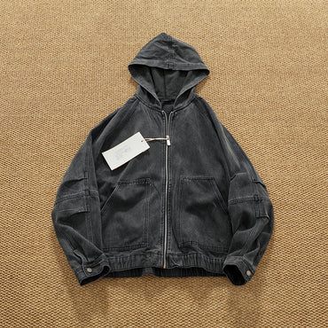 Peakstone - Hooded Denim Workwear Jacket