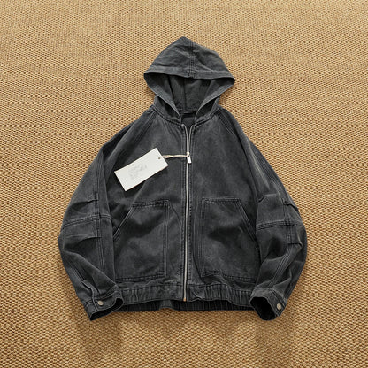 Peakstone - Hooded Denim Workwear Jacket