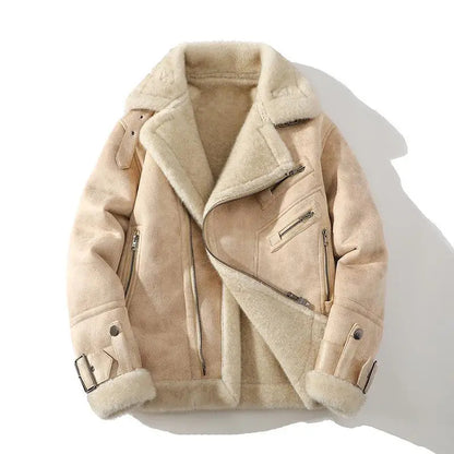 Glacier – Vegan Leather Shearling Jacket