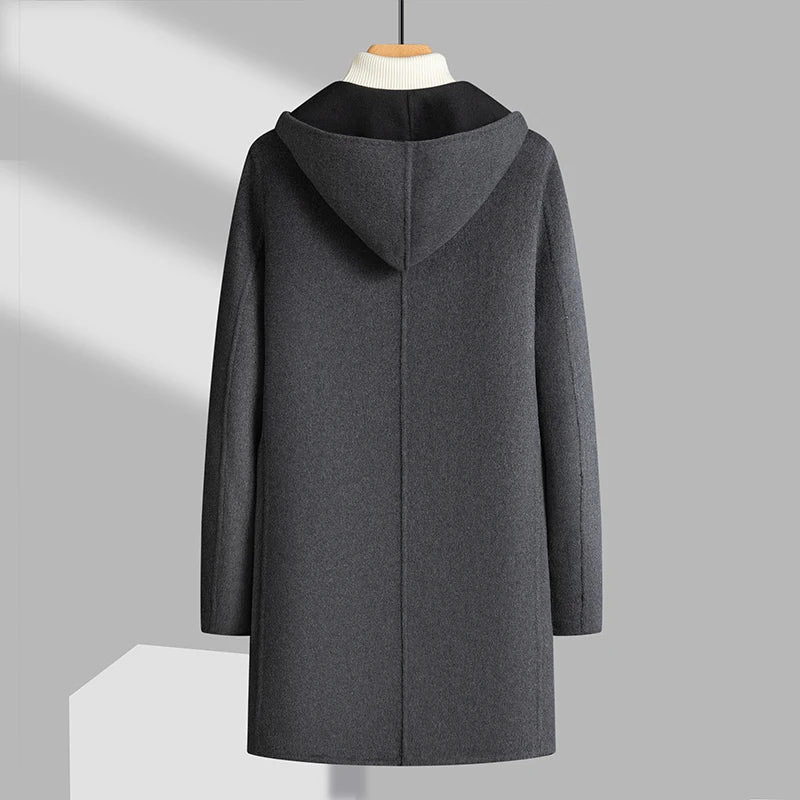 Edgecliff – Reversible Wool Blend Hooded Coat
