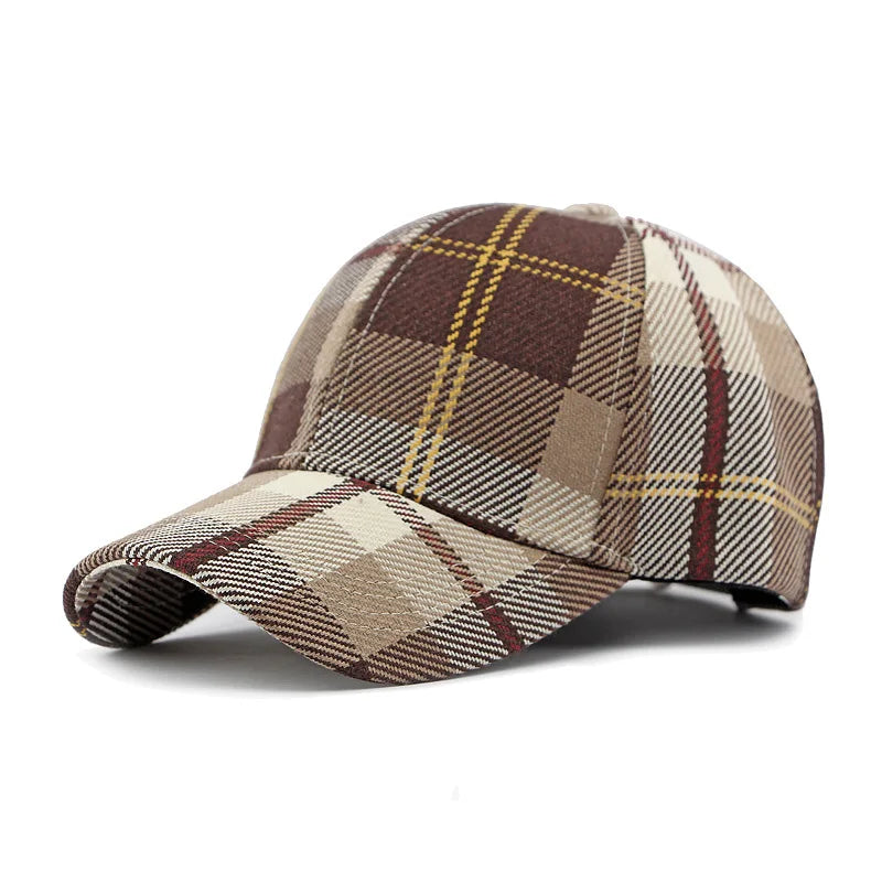Thistle Field – Plaid Baseball Cap