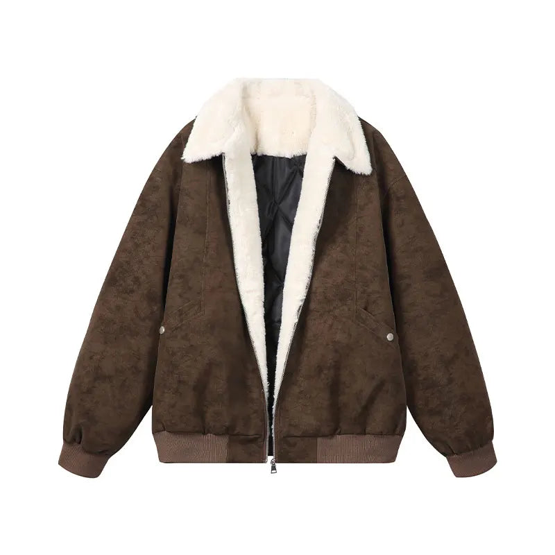 Tundra – Sherpa-Lined Vegan Suede Jacket