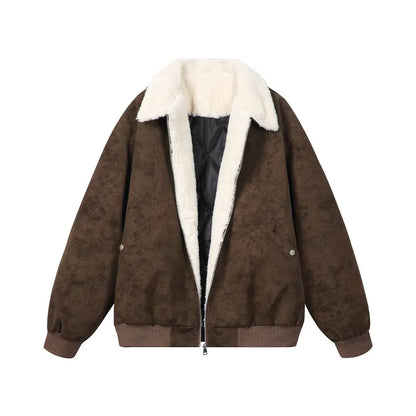 Tundra – Sherpa-Lined Vegan Suede Jacket