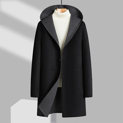 Edgecliff – Reversible Wool Blend Hooded Coat