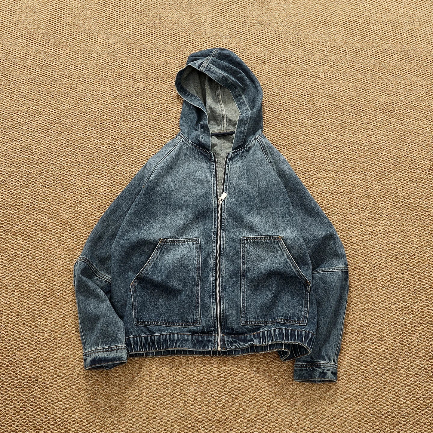 Peakstone - Hooded Denim Workwear Jacket