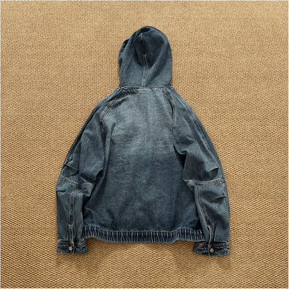 Peakstone - Hooded Denim Workwear Jacket