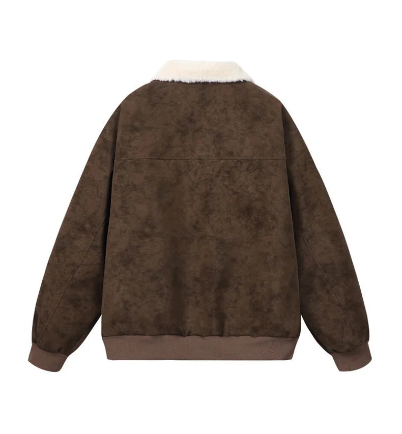 Tundra – Sherpa-Lined Vegan Suede Jacket