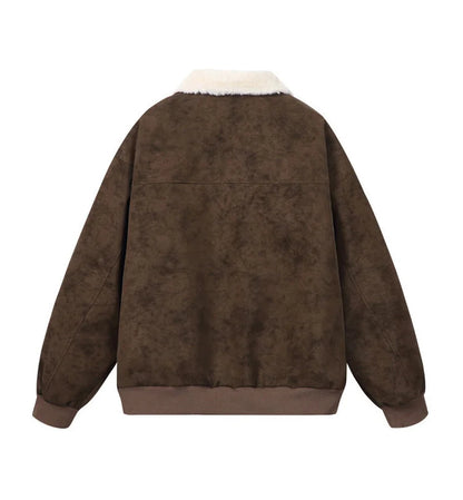 Tundra – Sherpa-Lined Vegan Suede Jacket