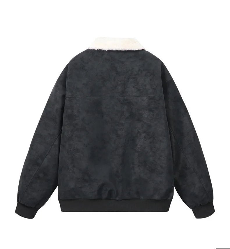 Tundra – Sherpa-Lined Vegan Suede Jacket