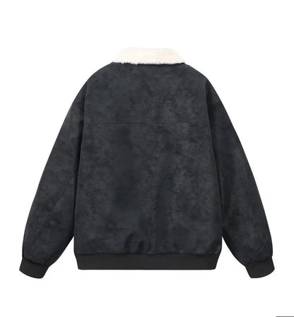 Tundra – Sherpa-Lined Vegan Suede Jacket