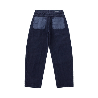Navy Ridge - Corduroy Patchwork Pants