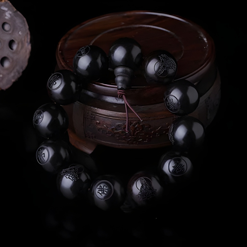 Onyx Chant – Prayer Bead Bracelet