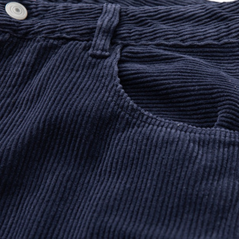 Navy Ridge - Corduroy Patchwork Pants