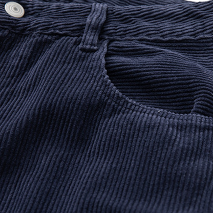 Navy Ridge - Corduroy Patchwork Pants